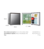 Imagen de Frigobar Hisense RR16D6AGX1  1.6 Pies Plata