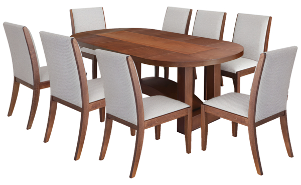 Imagen de Antecomedor Odasi 8 sillas tabaco