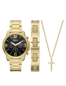 Imagen de Reloj Caballero Folio Fmdfl6084 Dorado