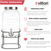 Imagen de Dispensador de Cristal 5.1Lt  con base Yorkshire 2807 Vittori