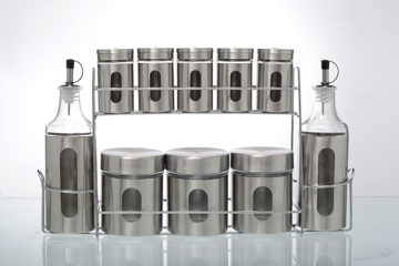 Imagen de Juego de Especieros 9 pza y 2 Vinagreras Clara 5071 Vittori