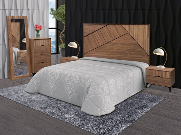 Imagen de Recamara Tokio King Size nogal cenizo V/E.