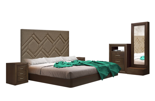 Imagen de Recamara Alicante King size nogal